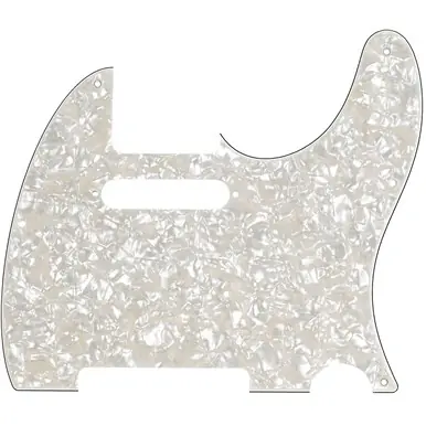Fabrieksprijs Fender 8-Hole Mount Multi-Ply Telecaster Pickguards - Aged Pearl White