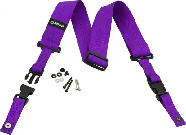 Nieuw Dimarzio Cliplock DD2200-V Nylon 5cm Violet
