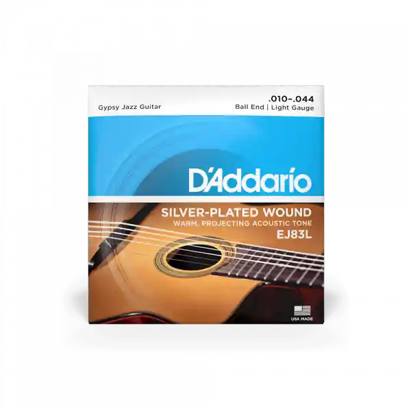 Laatste Versie D'addario EJ83L Acoustic Gipsy Jazz Regular Light Ball End 10-44 - snarenset