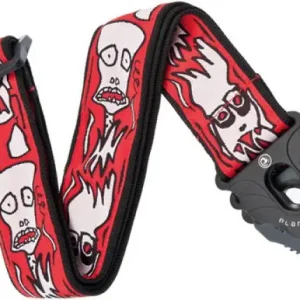 D'addario Joe Satriani Woven Planet Lock Guitar Strap Up In Flames Express Levering