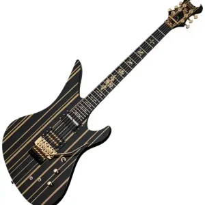 Veilige Betaling Schecter Synyster Custom-S - black w/ gold stripes