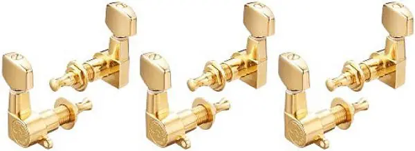 Bestel Nu Schaller M6 Mini Guitar Tuners 3X3 - Gold