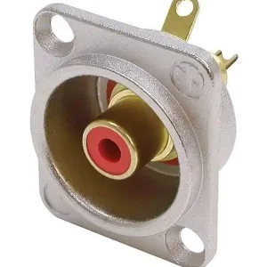 Neutrik NF2D-2 RCA-aansluiting in nikkel Alleen Vandaag