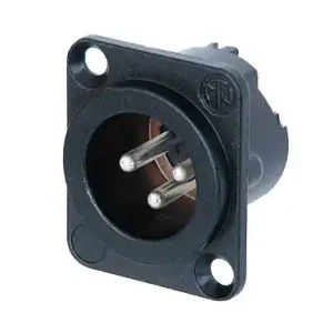 Hete Deal Neutrik NC3MD-LX-BAG Mannelijk XLR chassisdeel vergrendelbaar D-size 3-pens