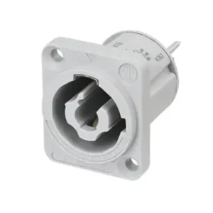 Laatste Versie Neutrik NAC3MPXXB CHASSIS D-size Powercon stopcontact (grijs)