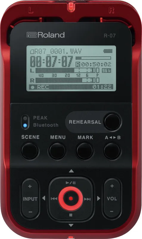 Seizoensaanbieding Roland R07 Field Recorder Rood