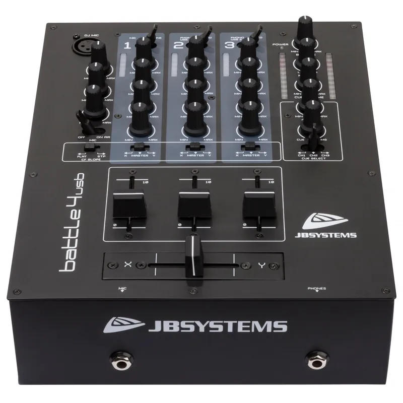 Uitverkoop JB systems BATTLE4-USB DJ-mixer