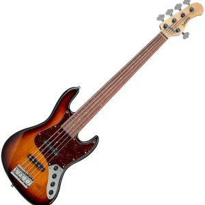 Veilige Betaling Sadowsky Metroline 21-Fret Vintage J/J Bass Alder 5 (Germany, MOR) - '59 burst transparent