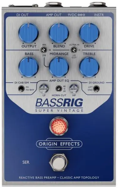 Origin effects Bassrig Super Vintage Preamp Favoriet