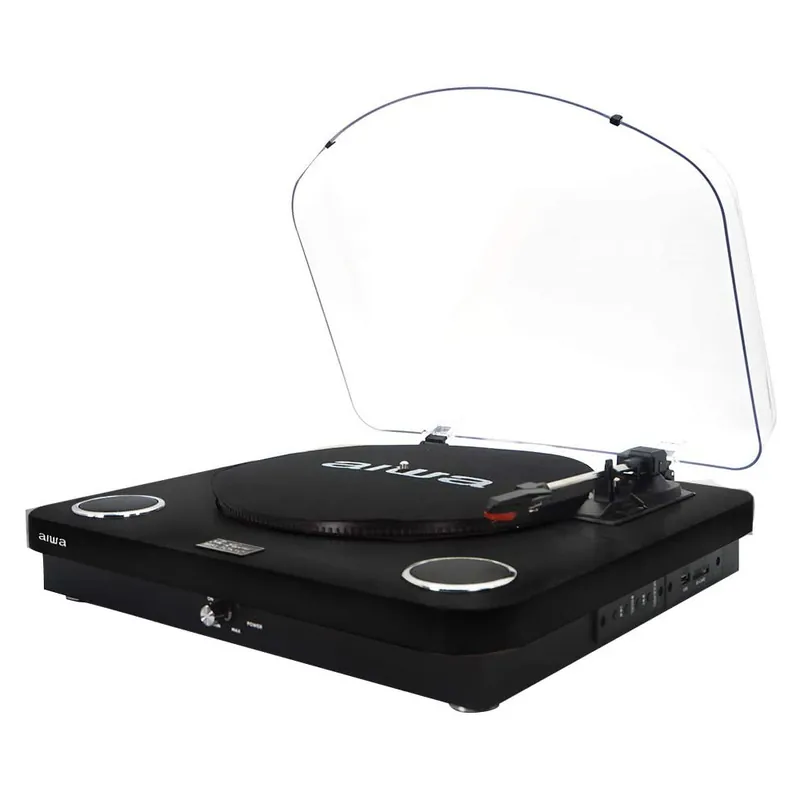 Lage Kosten AIWA GBTUR-120 Stereo platenspeler zwart