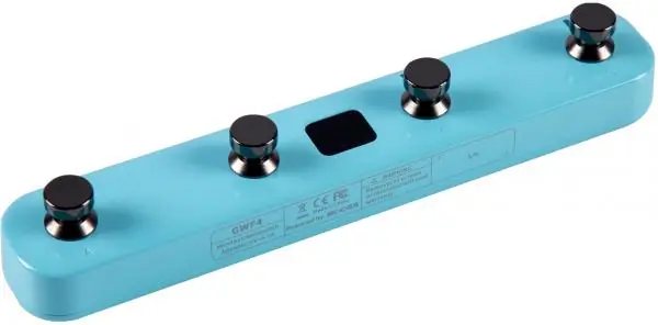 Seizoensaanbieding Mooer GWF4 GTRS Wireless Footswitch - Sonic Blue
