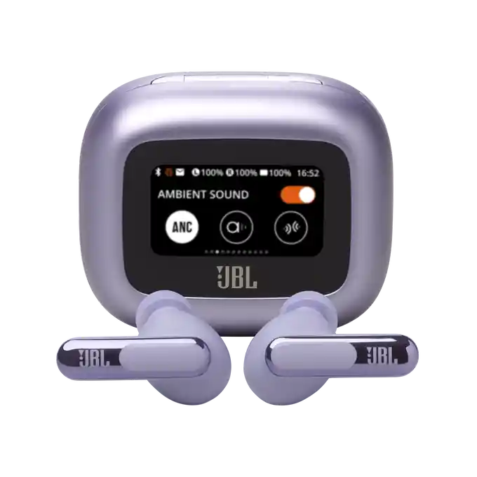 Tijdelijk Beschikbaar JBL Live Beam 3 draadloze noice cancelling oortjes paars