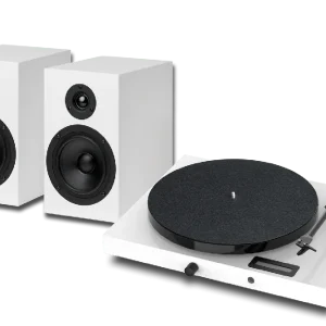 Nu Kopen Pro-Ject Jukebox E1 OM 5E + HiFi Speakerset 5 Wit