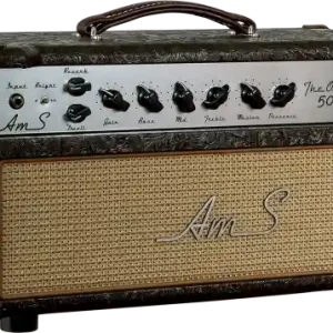 Populair Ams amplifiers The One 50 Head With Analog Reverb - Brown Cowboy