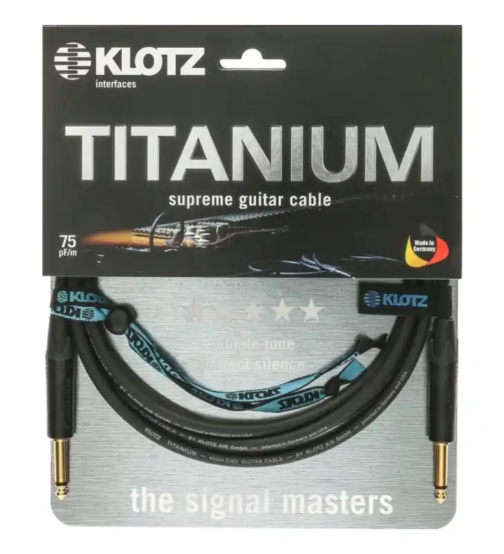 Hete Deal Klotz Titanium Gitaar kabel 4,5 meter Recht-Recht (TI0450PP)