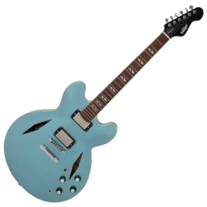 Vintage Guitars VSA550 The Pretender Hollowbody Gitaar Gun Hill Blue Shop Nu