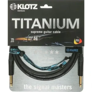 Betaalbaar Klotz Titanium Gitaar kabel 6 meter Recht-Recht (TI0600PP)