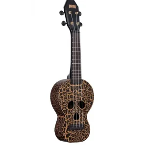 Premium Mahalo Skull sopraan ukulele zwart