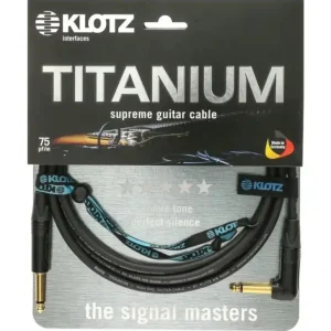 Klotz Titanium Gitaar kabel 6 meter Recht-Haaks (TI0600PR) Must-Have