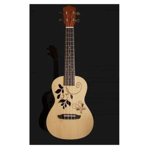 Finale Uitverkoop CLX Music 23SPR - Concert Ukulele DeLuxe spruce Leaves