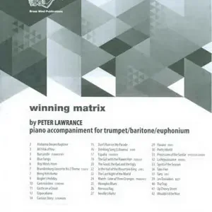 Winning Matrix for Trumpet/Bariton/Euphonium Direct Beschikbaar