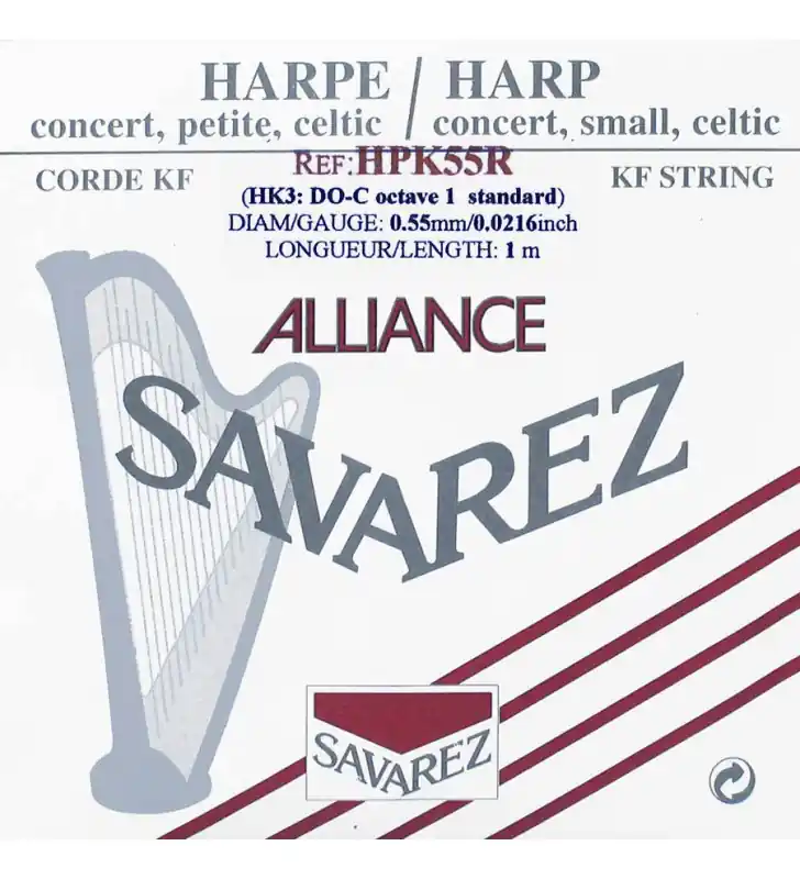 Flitsaanbieding Savarez HPK55R(HK3) harpsnaar C 1e oktaaf Alliance rood