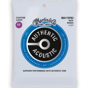 Martin MA175PK3 (3-Pack) set authentic Acoustic .011 Exclusieve Aanbieding