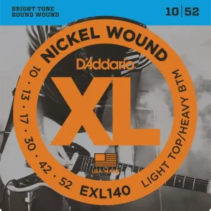 Rechtstreeks Van De Fabrikant D'Addario EXL140 light top/heavy bottom 10-13-17-30-42-52