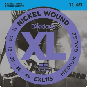 D'Addario EXL115 NICKEL JAZZ-ROCK 11-49 Finale Uitverkoop