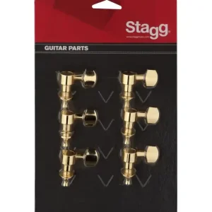Betrouwbaar Stagg KG673GD Stem mechanieken 6 in lijn, verguld