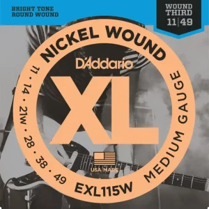 D'Addario EXL115W set electrisch gitaar .011 - .049 Must-Have