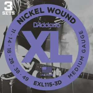 Gratis Retour D'Addario EXL115-3D 3 sets electrisch gitaar .011 - .049
