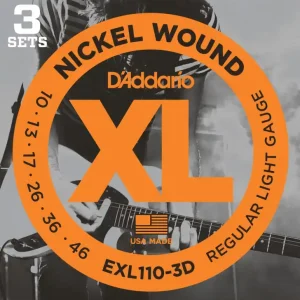 Beperkt Aanbod D'Addario EXL110-3D 3 sets electrisch gitaar .010 - .046