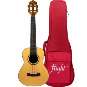 Flight Sophia Concert Electro Ukulele Soundwave PU solid spruce/walnut Finale Uitverkoop