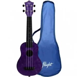 Flight TUS65 ABS Shimmer Travel Sopraan Ukulele Amethist Beste Prijs