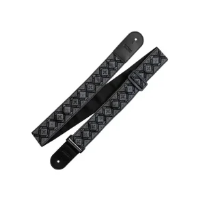 Gecertificeerd Richter Retro Zwart/Grijs Gitaarband