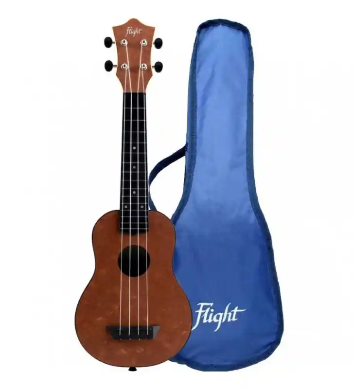 Finale Uitverkoop Flight TUS65 ABS Shimmer Travel Sopraan Ukulele Copper