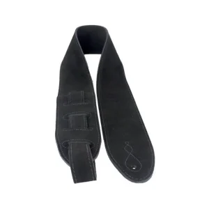LG Straps Comfy Suede Bootlace Black Gitaarband Flitsaanbieding