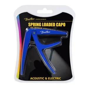 Gratis Verzending Boston BC-85BU springloaded capo western/electrisch, blauw