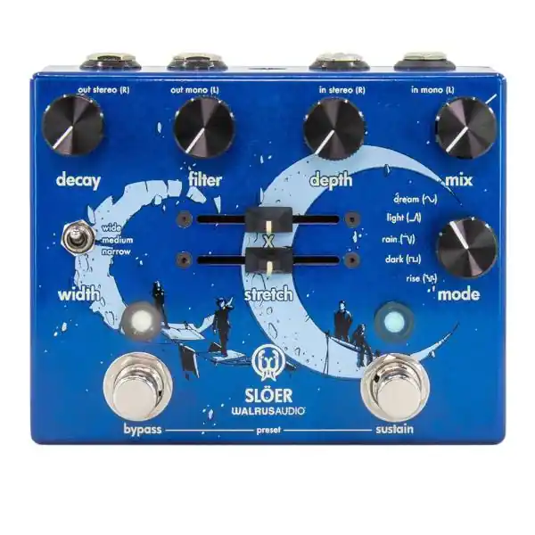Weekendaanbieding Walrus audio Slöer Stereo Reverb Blue