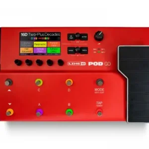 Line 6 Pod Go Limited Edition Red Beperkte Voorraad