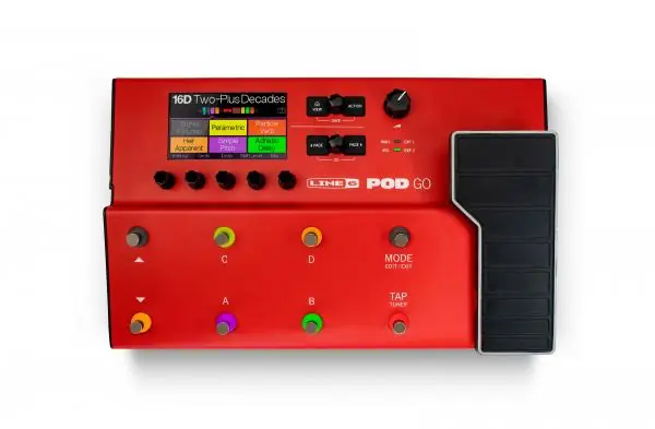 Line 6 Pod Go Limited Edition Red Beperkte Voorraad