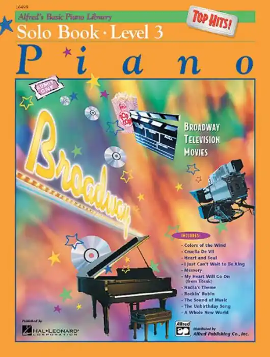 Alfred's Basic Piano Library Top Hits Solo Book 3 Laatste Versie