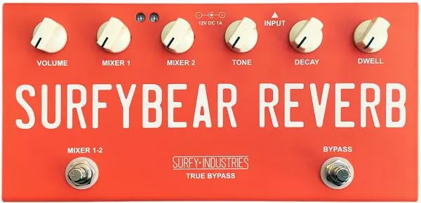Meest Verkocht Surfy industries SurfyBear Compact Reverb - Red