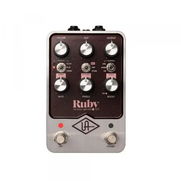 Weekendaanbieding Universal audio UAFX RUBY '63 TOP BOOST AMPLIFIER