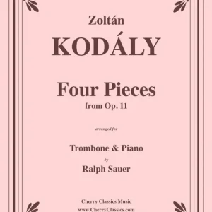 Weekendaanbieding Four Pieces from Op. 11 fuer Trombone & Piano