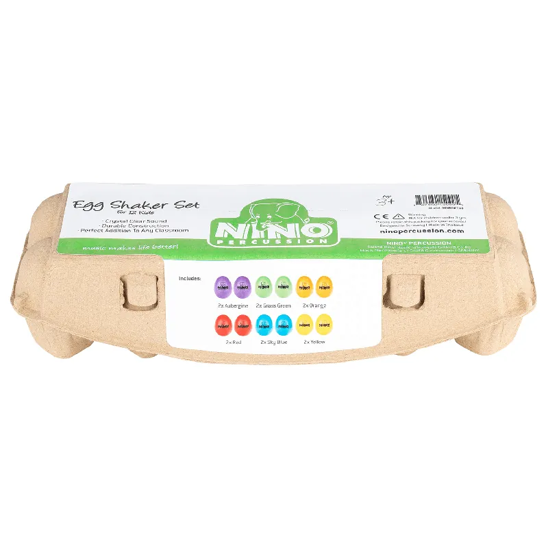 Shaker egg set Nino 12 stuks Direct Beschikbaar