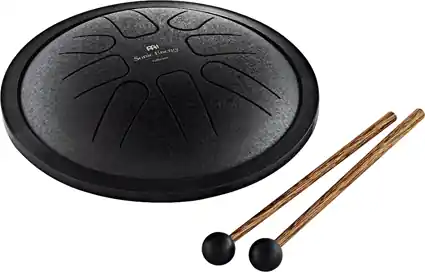 Gratis Retour Meinl small steel tongue drum 7 ' F minor zwart
