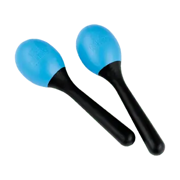 Beperkte Voorraad Maracas Nino plastic egg blauw