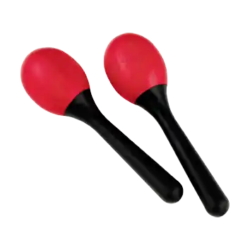 Superprijs Maracas Nino plastic egg rood